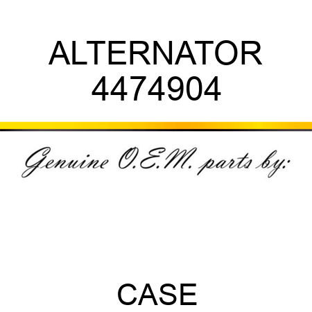 ALTERNATOR 4474904
