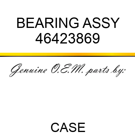 BEARING ASSY 46423869