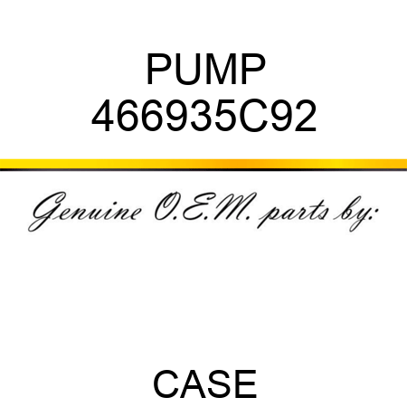 PUMP 466935C92