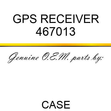 GPS RECEIVER 467013
