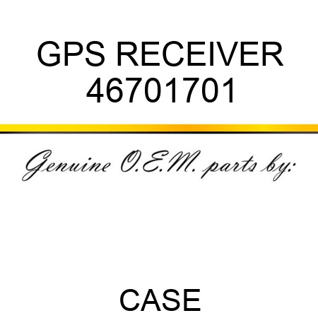 GPS RECEIVER 46701701