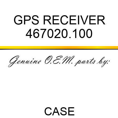 GPS RECEIVER 467020.100