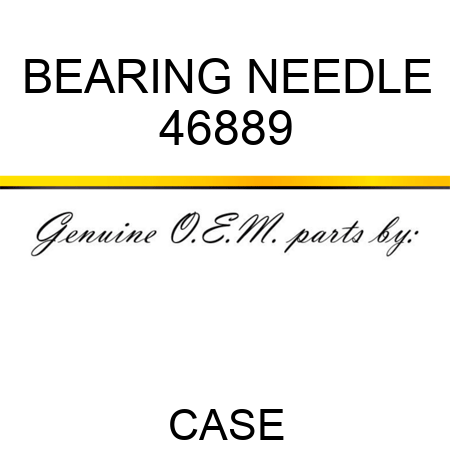 BEARING, NEEDLE 46889