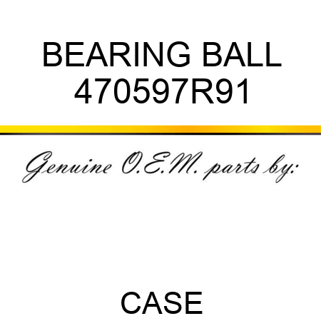 BEARING, BALL 470597R91