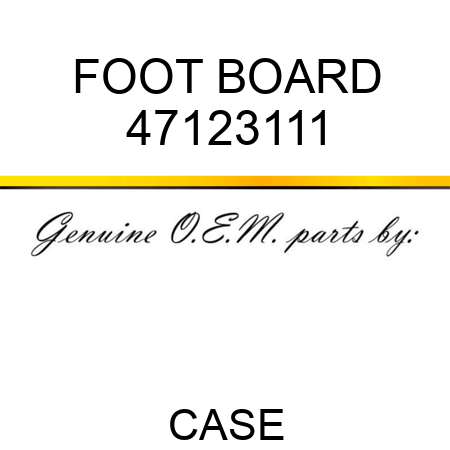 FOOT BOARD 47123111