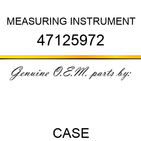 MEASURING INSTRUMENT 47125972