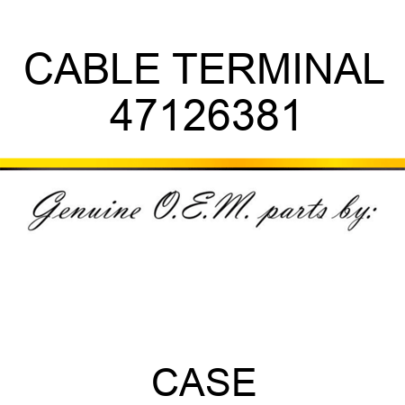 CABLE TERMINAL 47126381