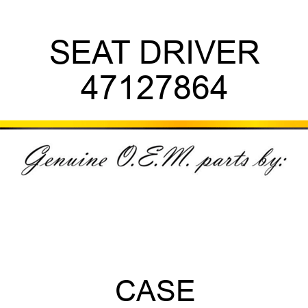 SEAT, DRIVER 47127864