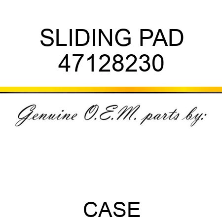SLIDING PAD 47128230