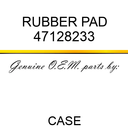 RUBBER PAD 47128233