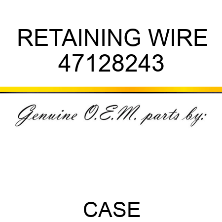 RETAINING WIRE 47128243