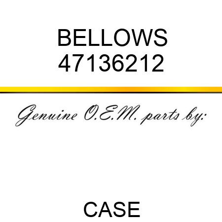 BELLOWS 47136212