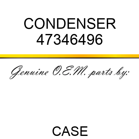 CONDENSER 47346496