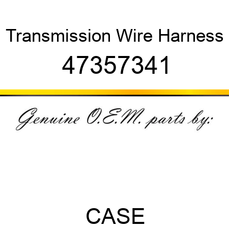 Transmission Wire Harness 47357341