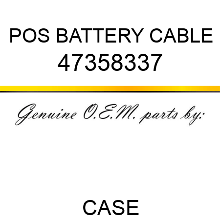 POS BATTERY CABLE 47358337