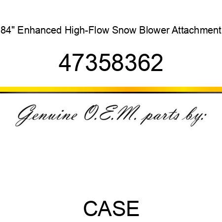 84" Enhanced High-Flow Snow Blower Attachment 47358362