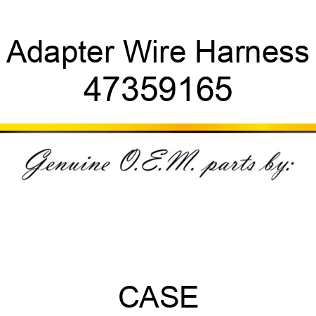 Adapter Wire Harness 47359165
