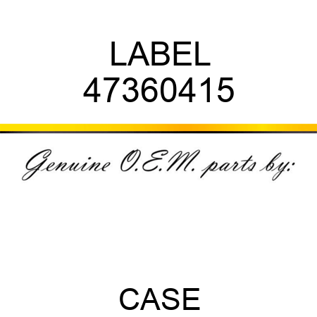 LABEL 47360415