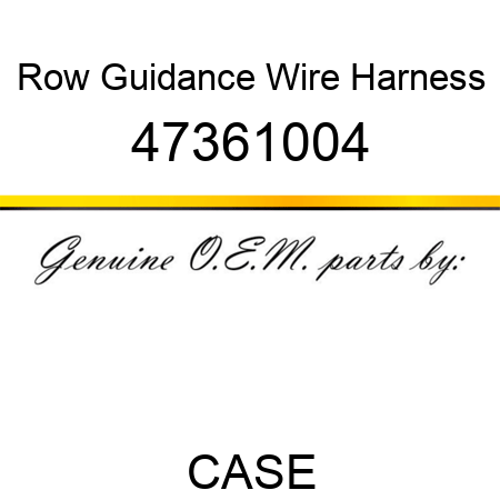 Row Guidance Wire Harness 47361004