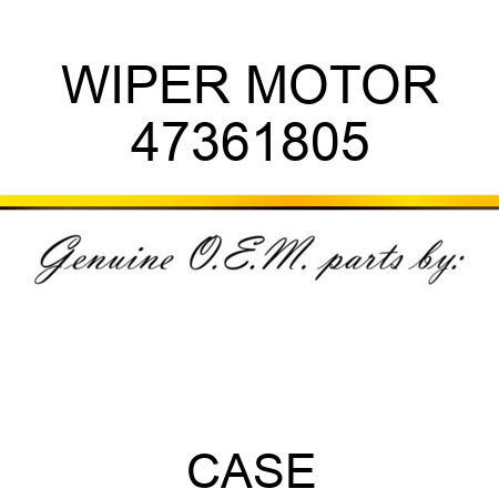 WIPER MOTOR 47361805