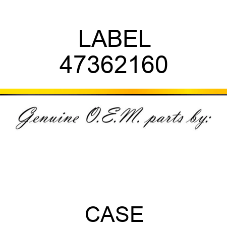 LABEL 47362160