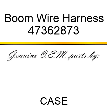 Boom Wire Harness 47362873