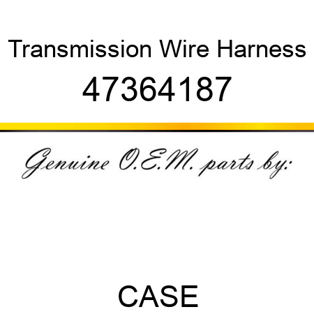 Transmission Wire Harness 47364187