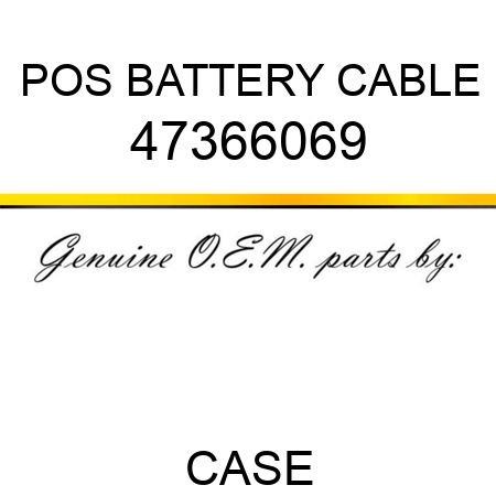 POS BATTERY CABLE 47366069
