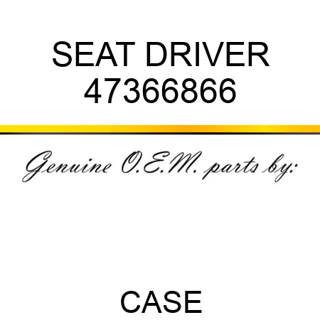 SEAT, DRIVER 47366866