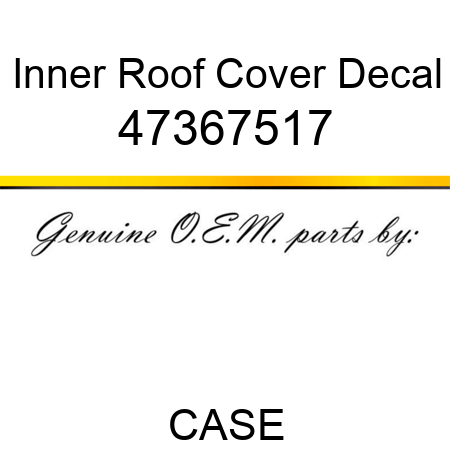 Inner Roof Cover Decal 47367517
