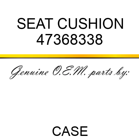 SEAT CUSHION 47368338
