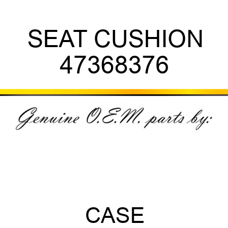 SEAT CUSHION 47368376