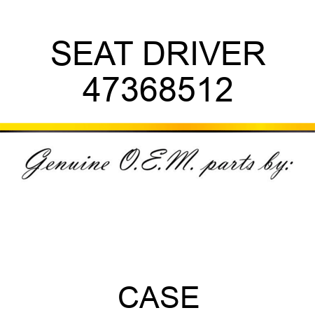 SEAT, DRIVER 47368512