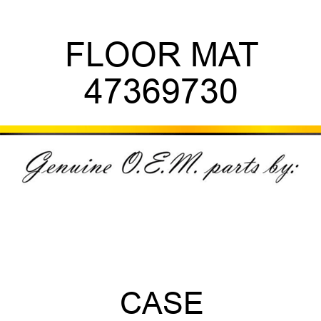 FLOOR MAT 47369730