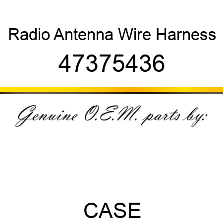 Radio Antenna Wire Harness 47375436