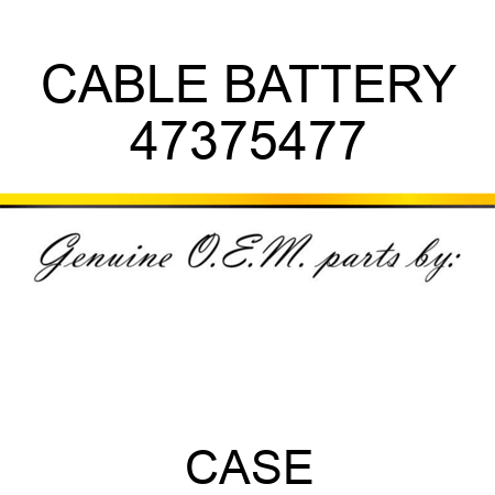 CABLE, BATTERY 47375477