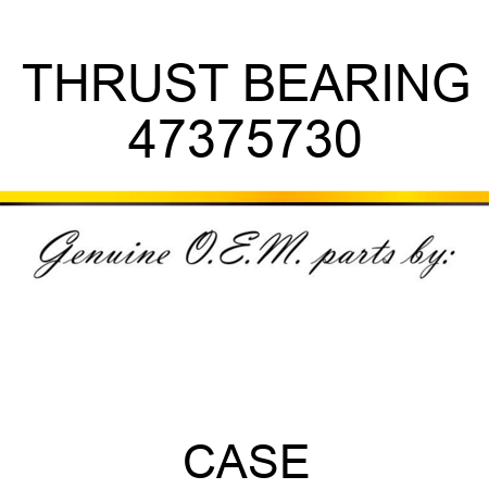 THRUST BEARING 47375730