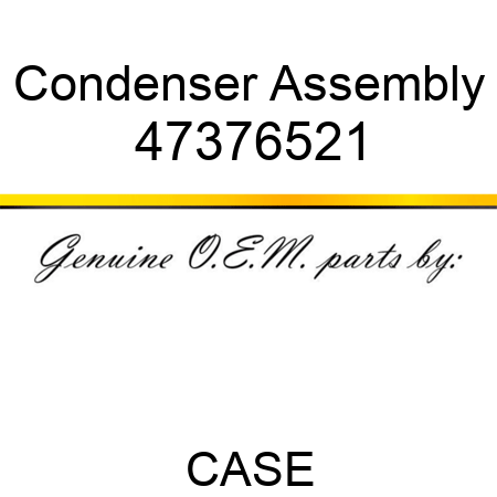 Condenser Assembly 47376521