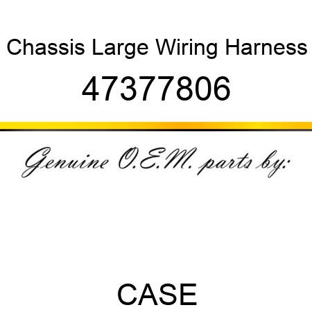 Chassis Large Wiring Harness 47377806