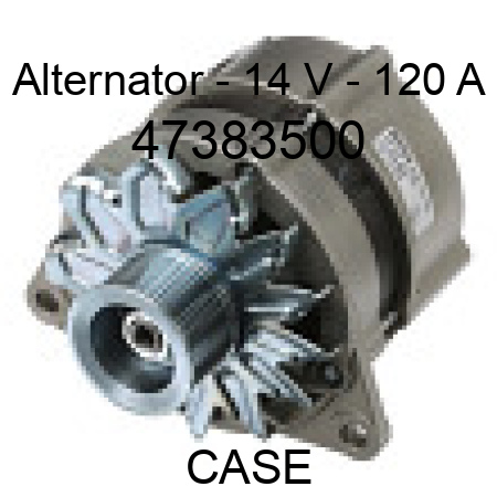 Alternator - 14 V - 120 A 47383500