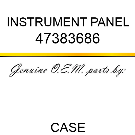 INSTRUMENT PANEL 47383686