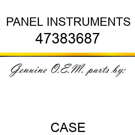PANEL, INSTRUMENTS 47383687