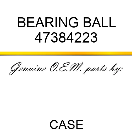 BEARING, BALL 47384223
