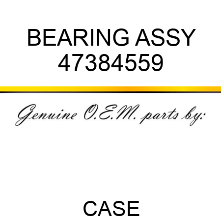 BEARING ASSY 47384559