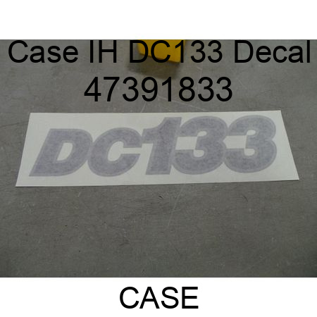 Case IH DC133 Decal 47391833