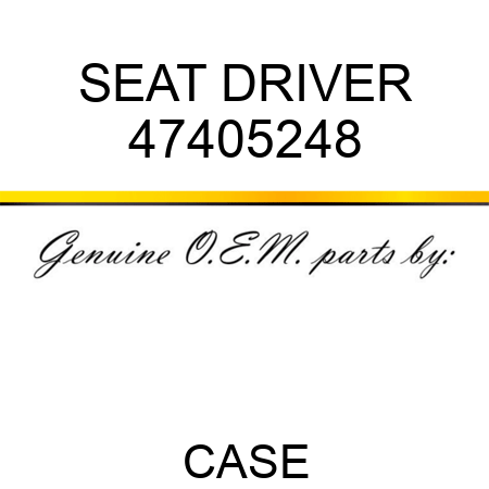 SEAT, DRIVER 47405248