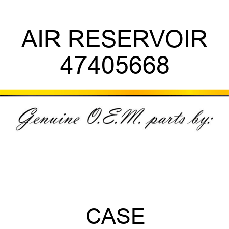 AIR RESERVOIR 47405668