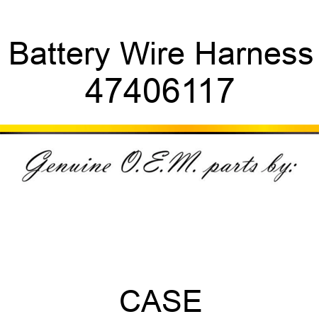 Battery Wire Harness 47406117