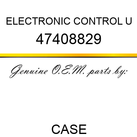 ELECTRONIC CONTROL U 47408829