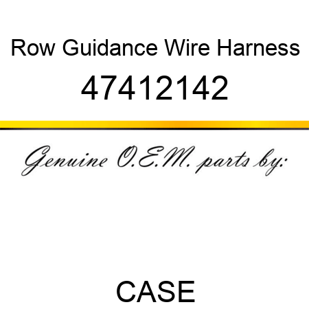 Row Guidance Wire Harness 47412142